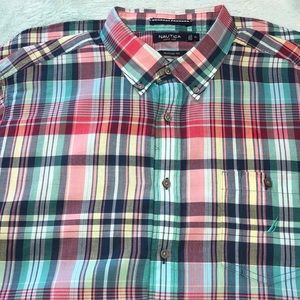 Men’s Nautica Plaid Button Down Men’s Shirt